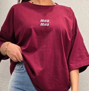 تیشرت باکسی miu miu